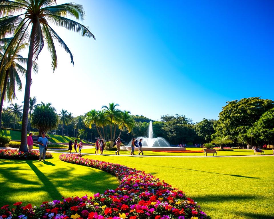 A vibrant scene of Parque Mario <a href=
